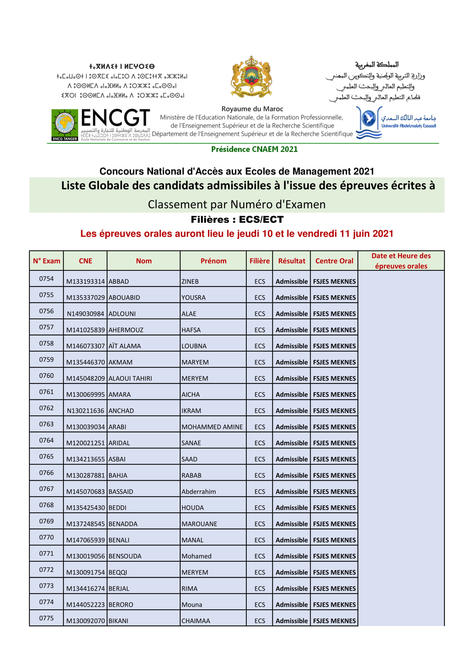 Encg Liste Des Admis 2023 Image to u