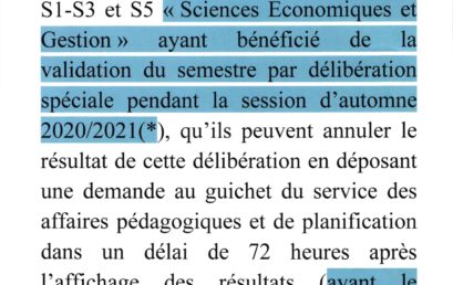 DÉLIBÉRATION SPÉCIALE EG
