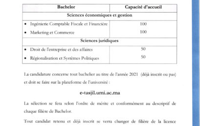 Candidature Bachelor