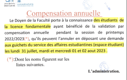 Compensation annuelle