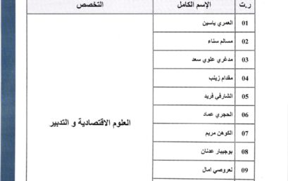 لائحة بأسماء الأساتذة الذين حصلوا على التأهيل الجامعي من كلية العلوم القانونية و الاقتصادية و الاجتماعية مكناس (دورة يونيو 2023)