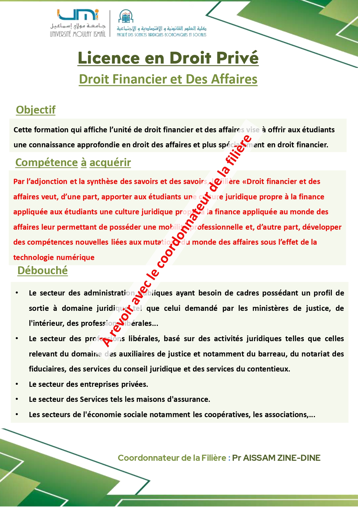 Droit Financier et Des Affaires