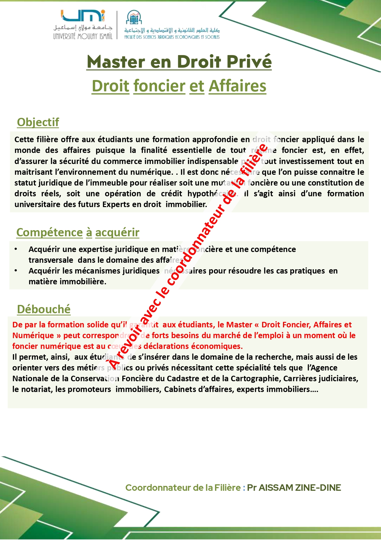 Droit foncier et Affaires