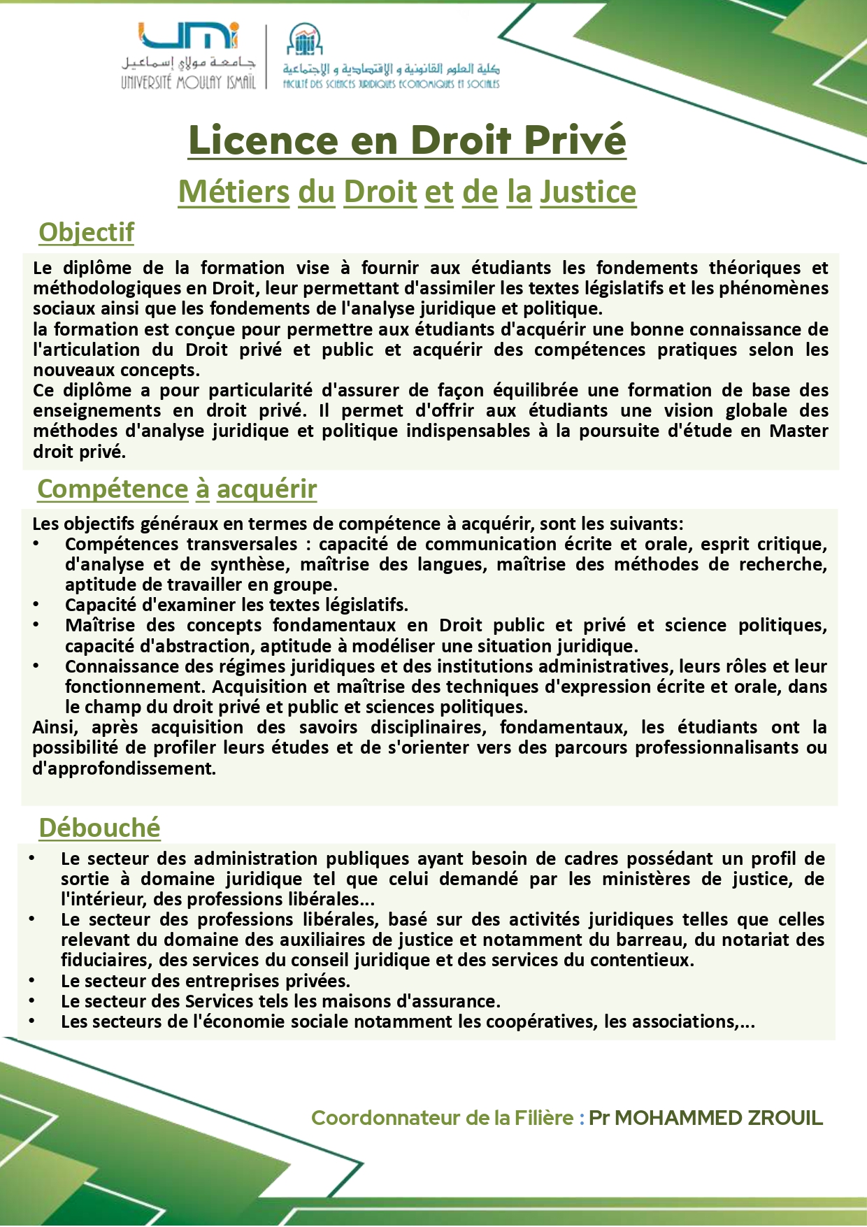 Métiers du Droit et de la Justice